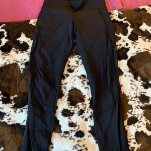 Lululemon well loved crop with mesh on back leg